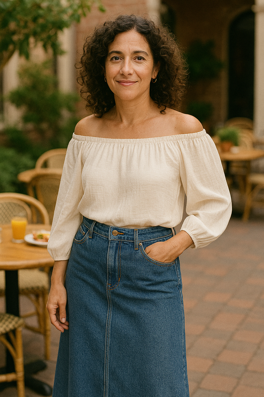 10 Tops for Summer That Look Great with Jean Skirts