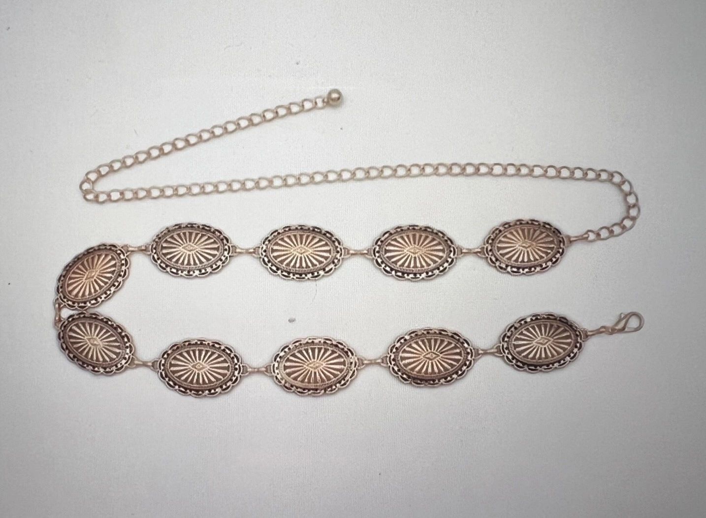 Mini Concho Linked Belt - Anti-Gold