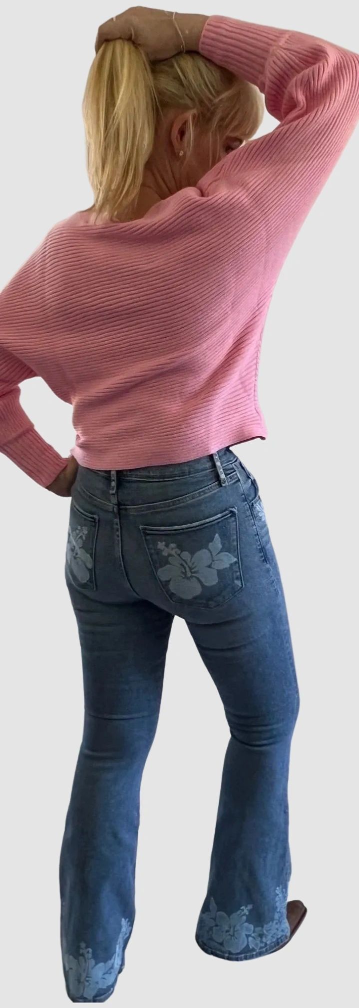 The Victoria Sweater ~ Boatneck Dolman Long Sleeve Ribbed Off the Shoulder