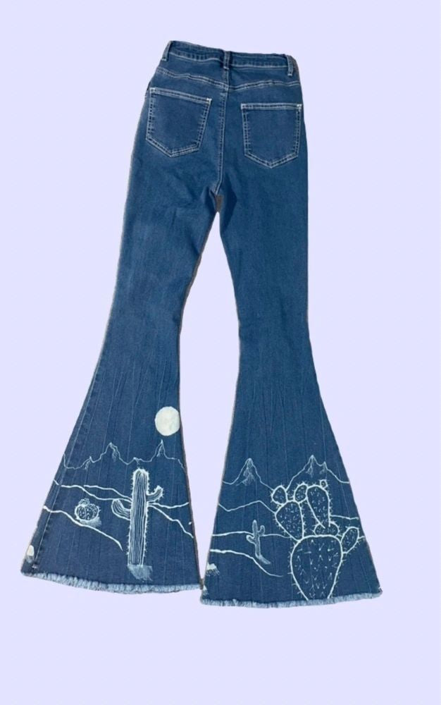 Desert Scene Super Flare Jeans