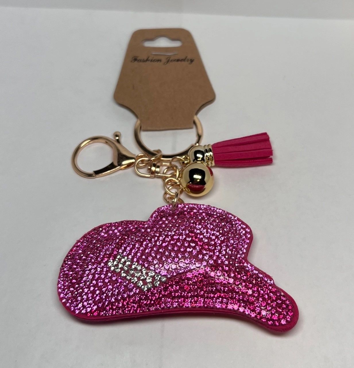 Cowgirl Hat Keychain