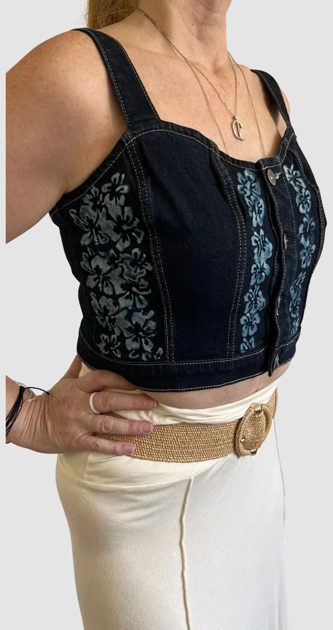 Hibiscus Heaven Corset Tank Top