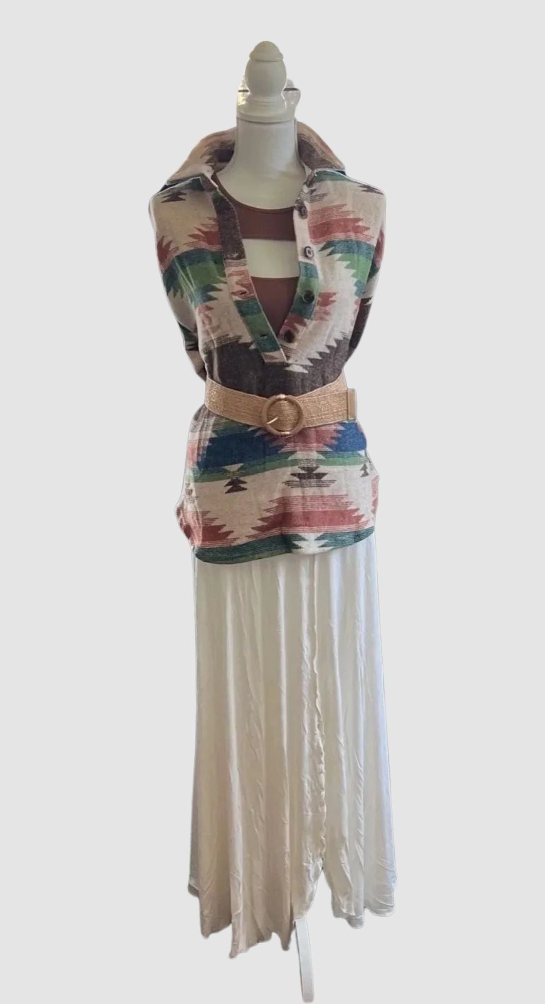 NIKI BIKI Seamless Keyhole Ribbed Tanktop Available in 3 Colors: Brown, Light and Dark Blue Made in USA Super Soft One Size Fits Most Ribbed Fabulous Cami Comfort Compression Stretchy Cropped