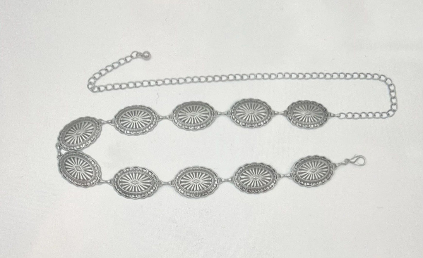 Concho Belt - Anti Silver