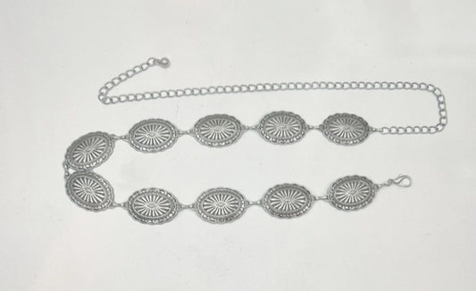 Concho Belt - Anti Silver