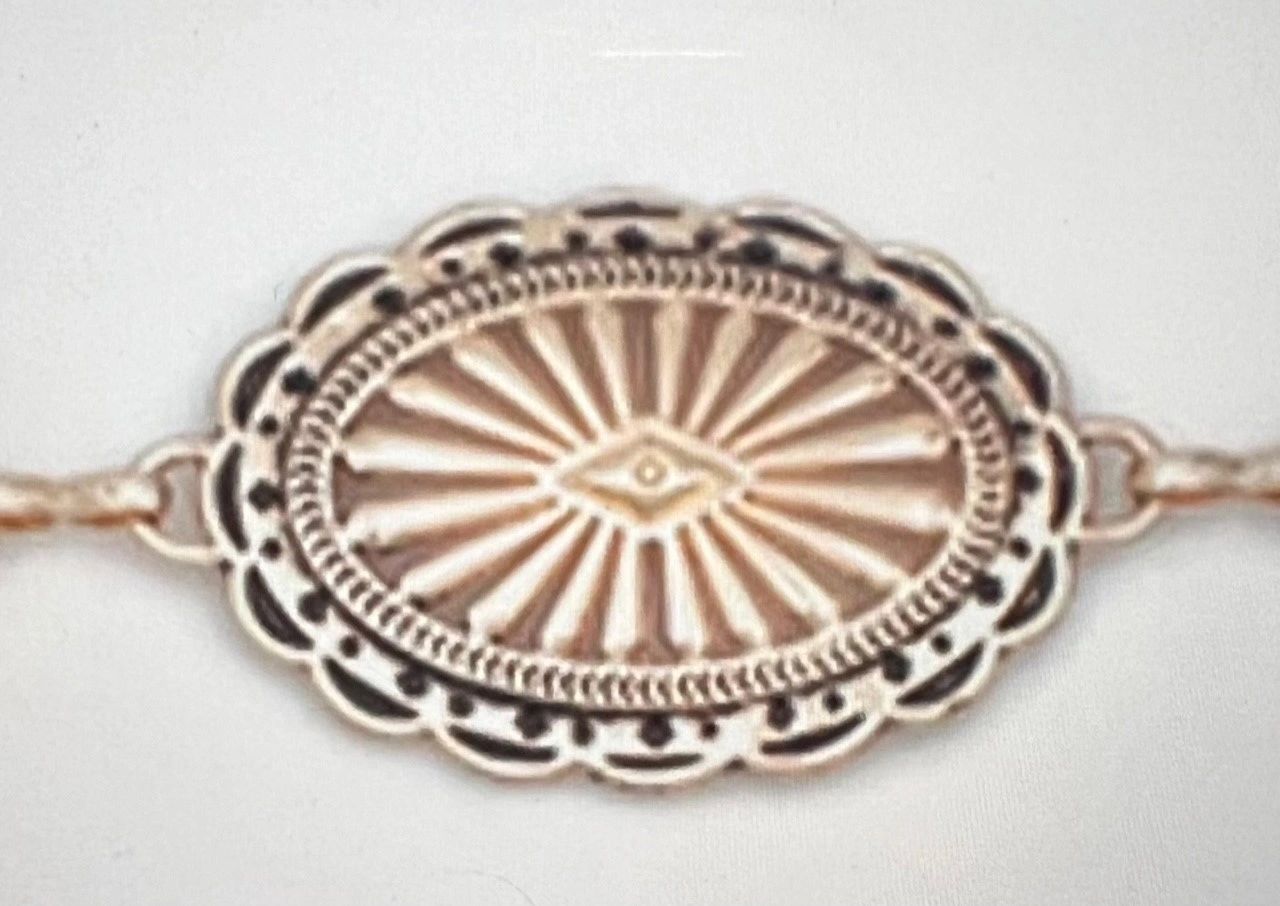 Mini Concho Linked Belt - Anti-Gold