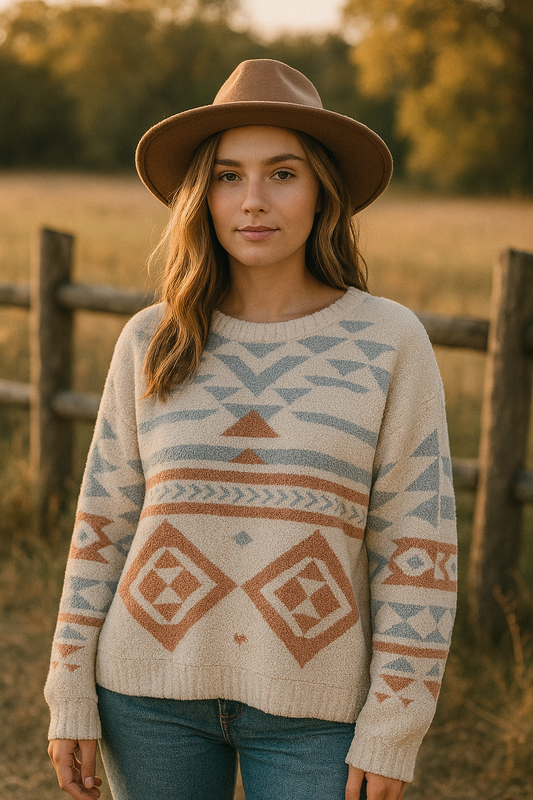 Sierra Geo Knit Sweater