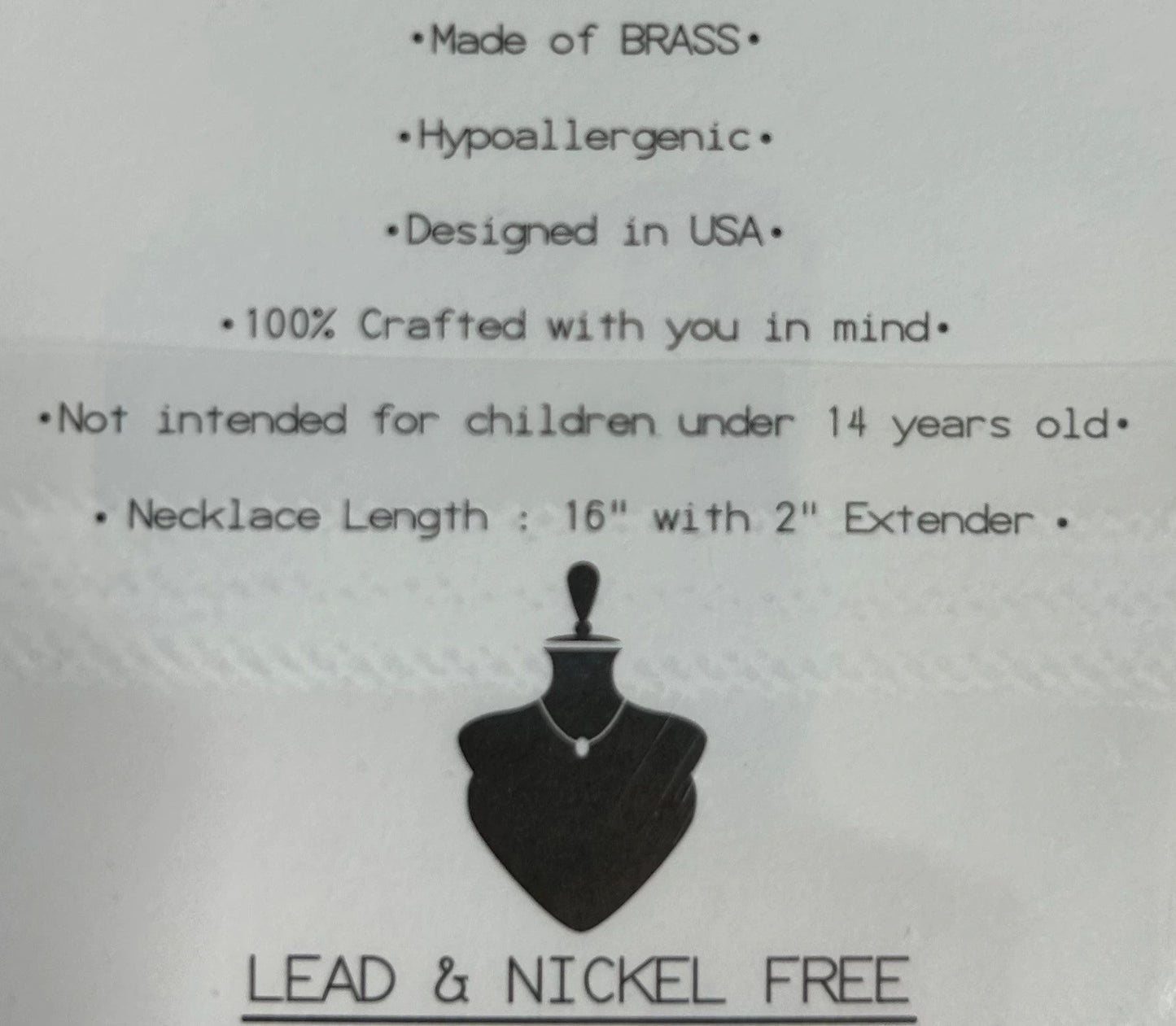 Horseshoe Necklace 16" Gold or Silver