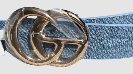 Medium Denim Blue 1.25" "GO" Belt