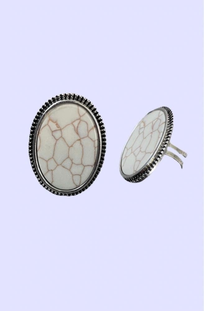 Oval Stone Ring