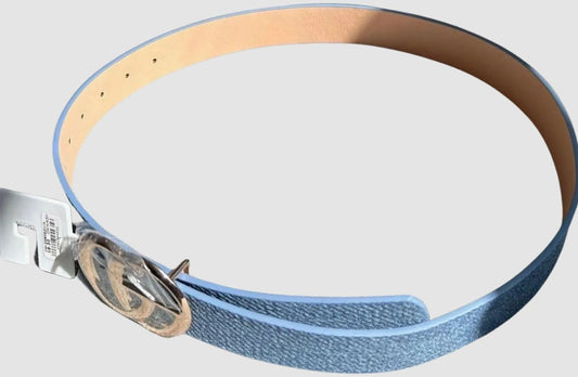 Medium Denim Blue 1.25" "GO" Belt