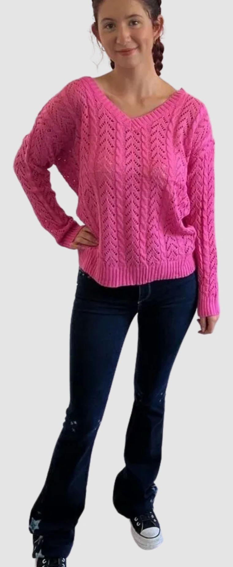 The Gabby Sweater - 2 Way Criss Cross Off the Shoulder Sweater