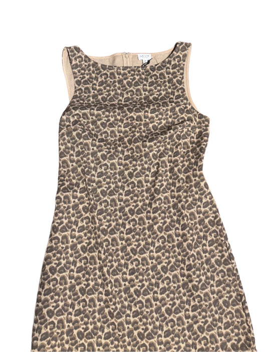 animal-print-denim-midi-dress-leopard-brown-button-front-structured-fit