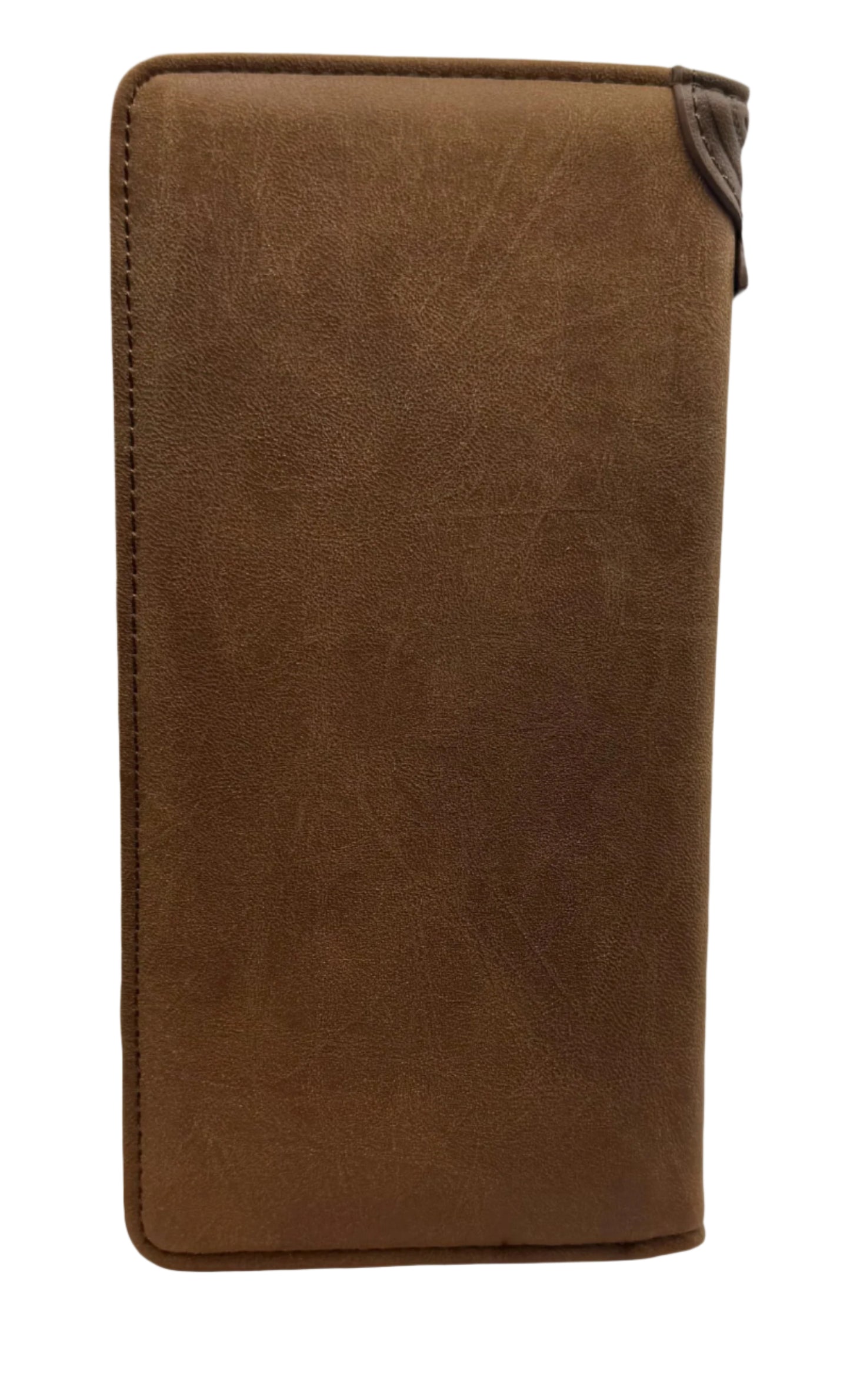 RIDGELINE Embossed Diagonal Long Bifold Wallet in Brown, Tan, and Black – Western Men’s Wallet with Floral Design -brown