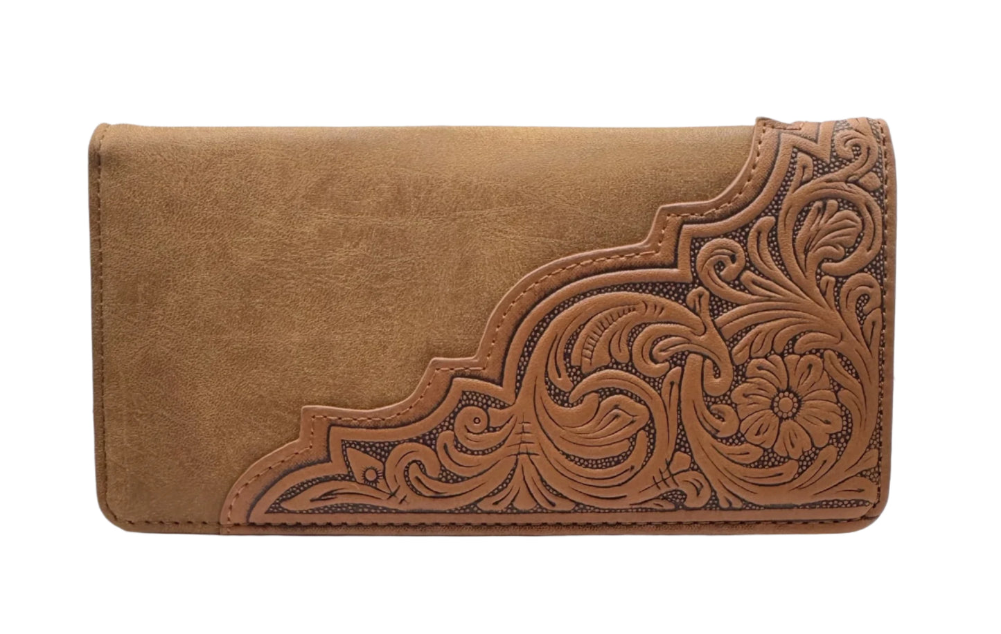 RIDGELINE Diagonal Embossed Long Bifold Wallet for Men in 3 Colors