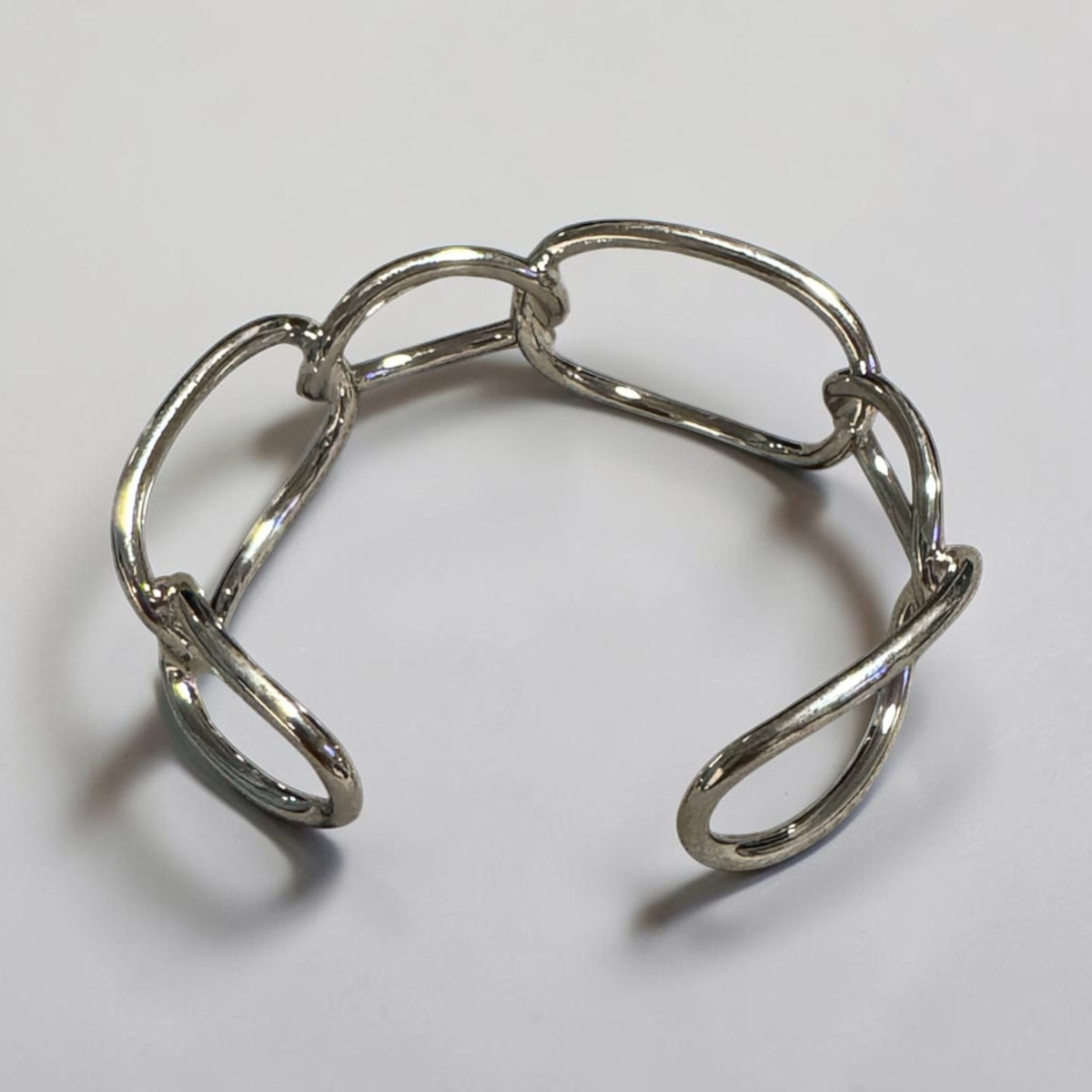 adjustable-white-gold-large-link-cuff-bracelet-BACK