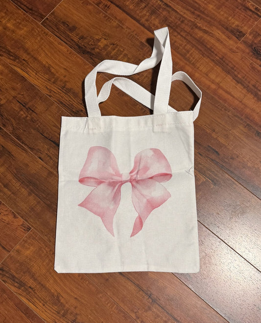 Pink Statement Bow Tote - Black or White