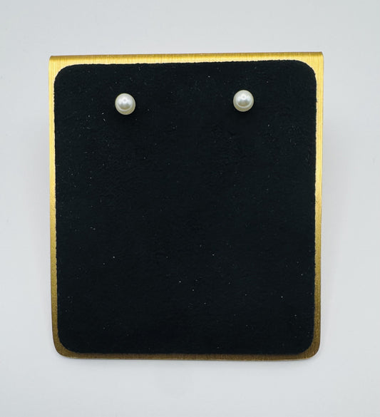 Faux Pearl Post Earrings