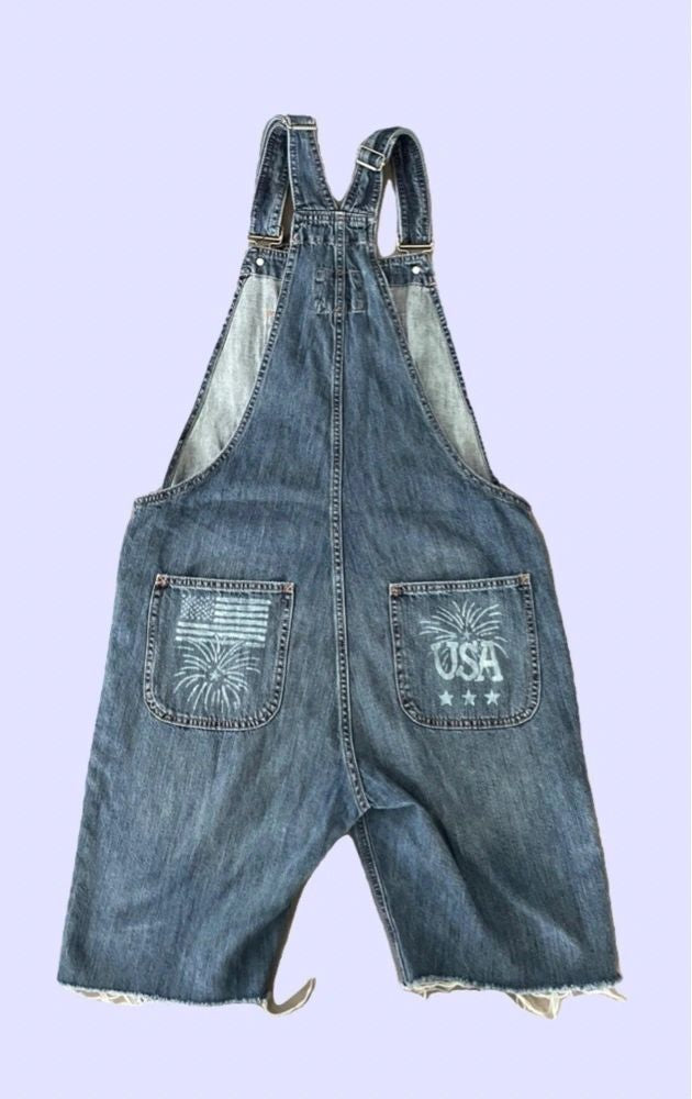 4Th Of July Shortalls ~ Medium