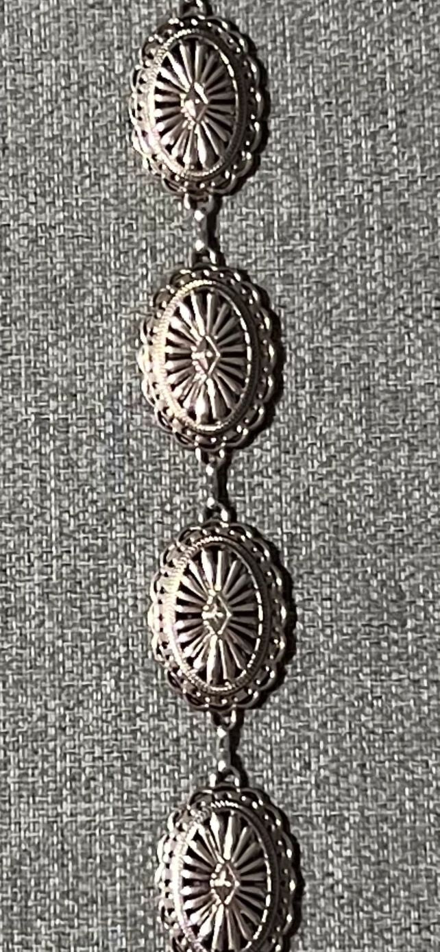 Concho Belt - Anti Silver