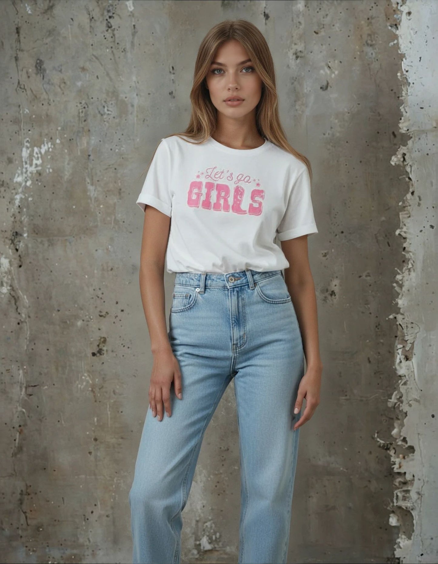 Let's Go Girls White T-Shirt