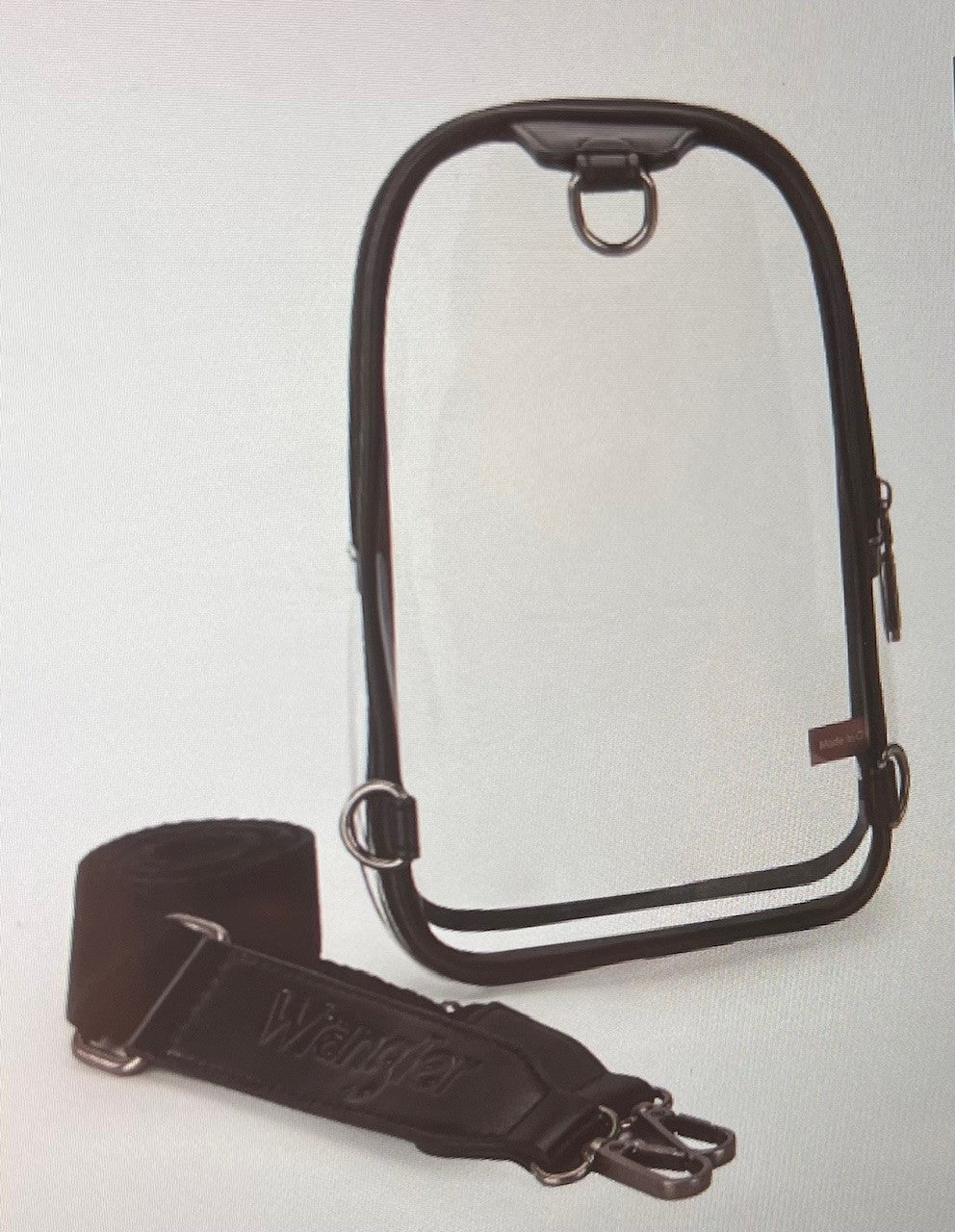 Wrangler Howdy Clear Crossbody Purse - Black or Brown