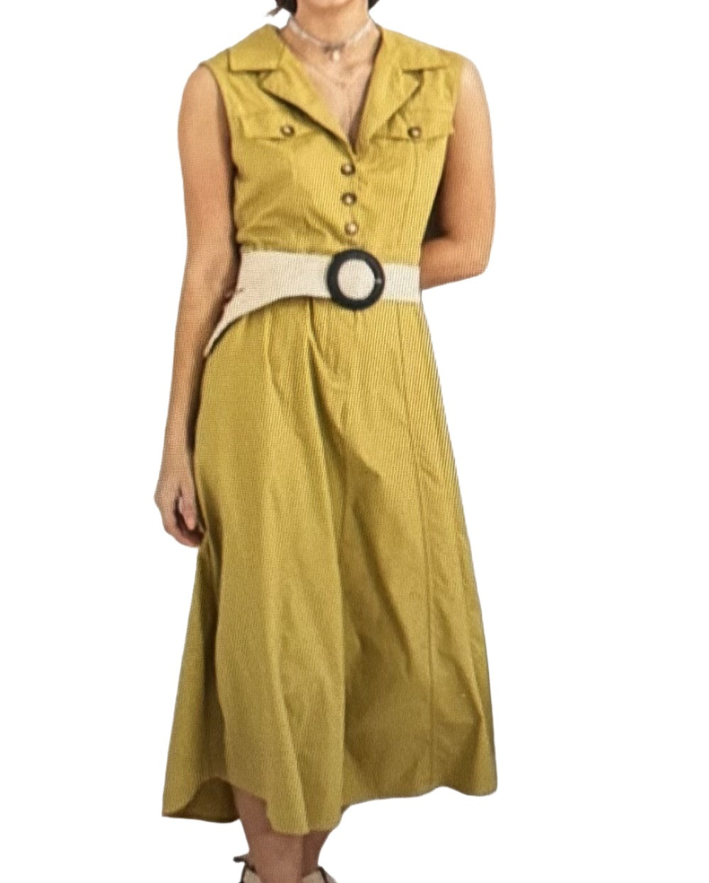 Junie Poplin Dress - Stretch Back - Office Ready Church Appropriate