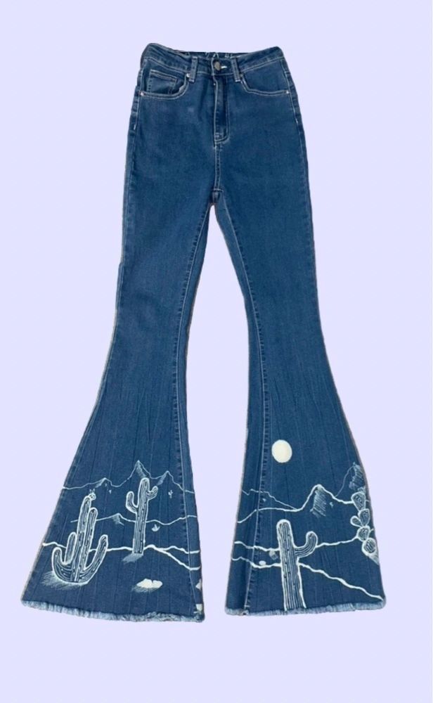 Desert Scene Super Flare Jeans