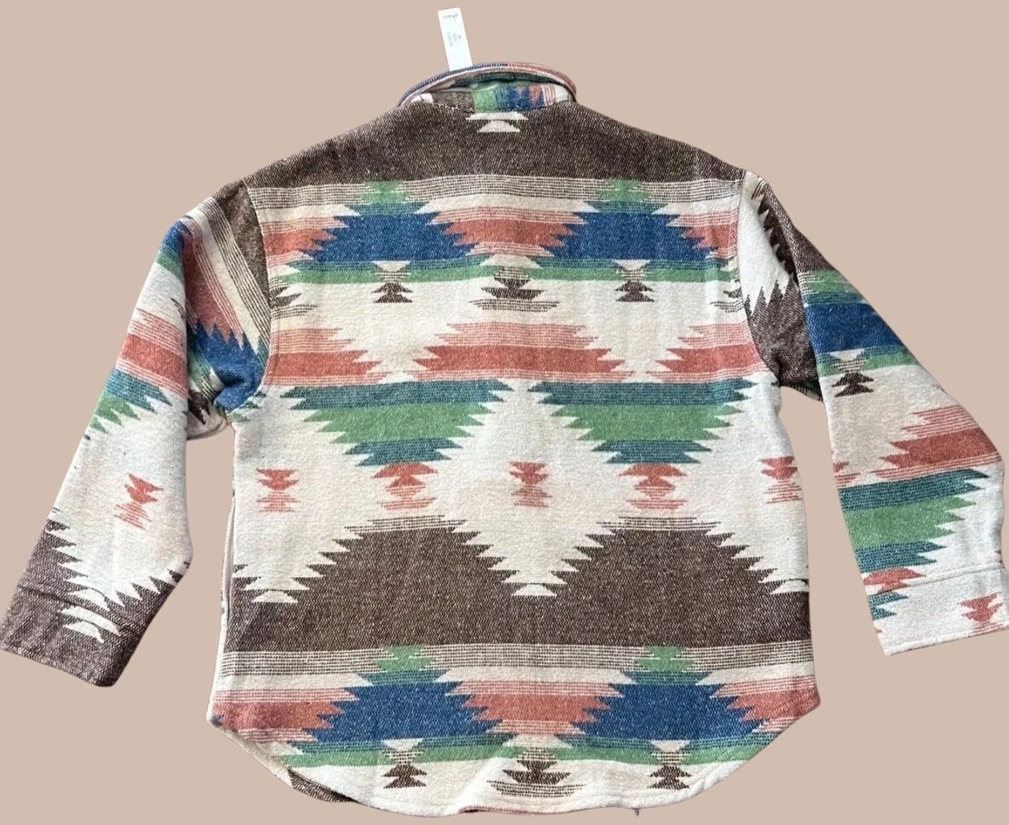 Western Pattern Pullover Collared Shirt / Sweetie Shacket