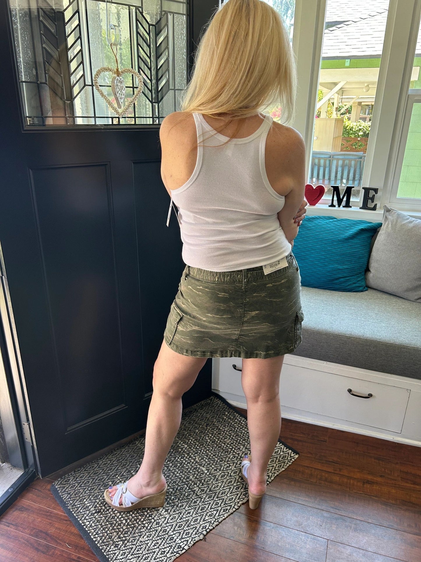 Camo Cargo Mini Skirt