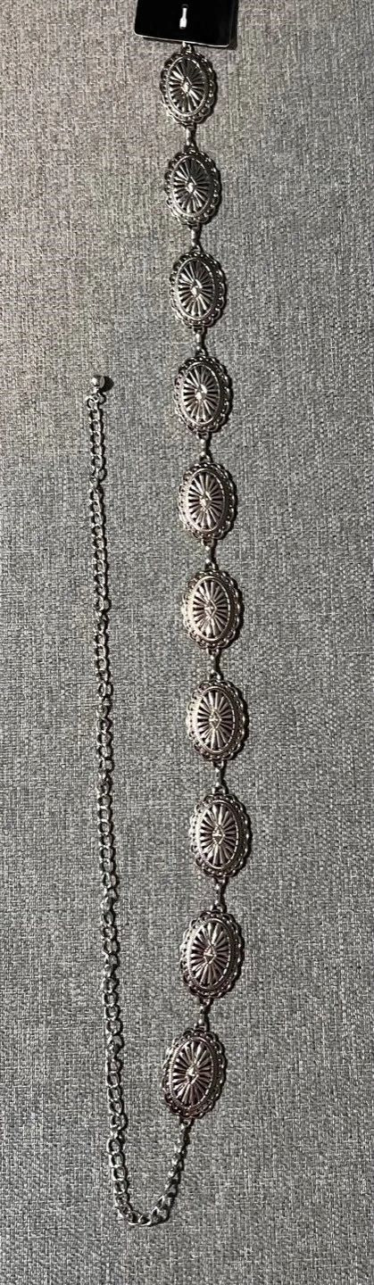 Concho Belt - Anti Silver