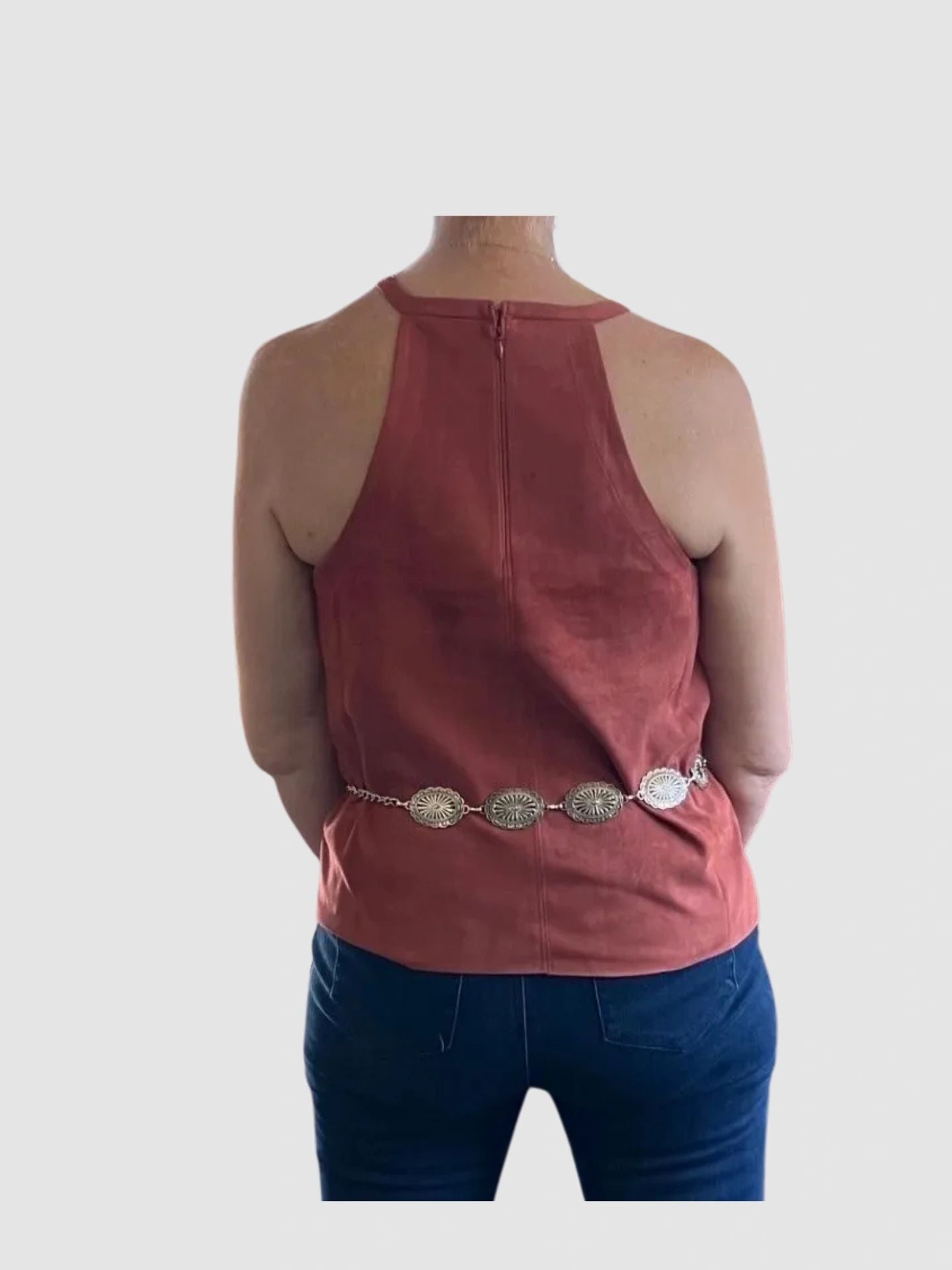 The Rebecca Faux Leather Tank Top