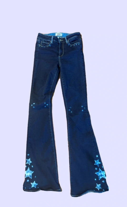 PAIGE Women's High Rise Bell Canyon Star Jean - 26/2 ~ Hand - Bleached