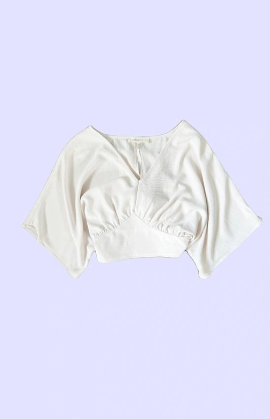 Jessica Wide Sleeve Keyhole Back Top in 3 Colors