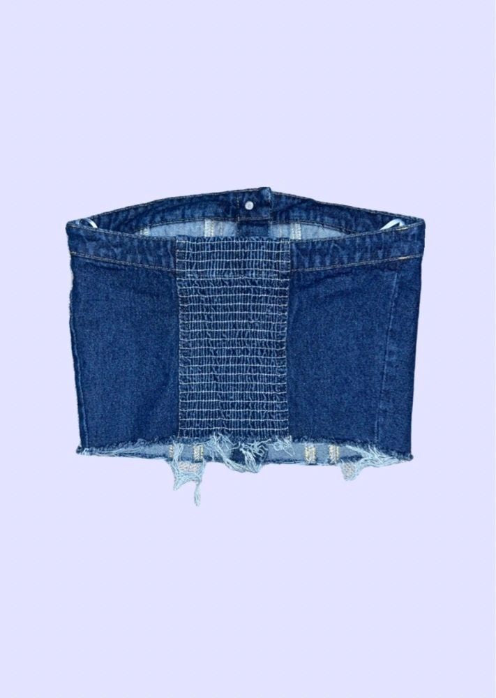 mandala-muse-denim-tube-top-hand-bleached Button up Women back