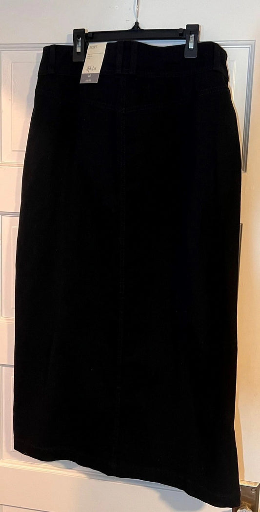 Style & Co Curvy Skirt - Button Front with Front Slit ~ Size 10 New