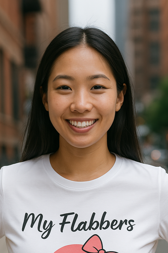 my-flabbers-been-gasted-graphic-pink-emoji-t-shirt-fundraiser-for-tourette-association-of-america-lashes front white tee city model
