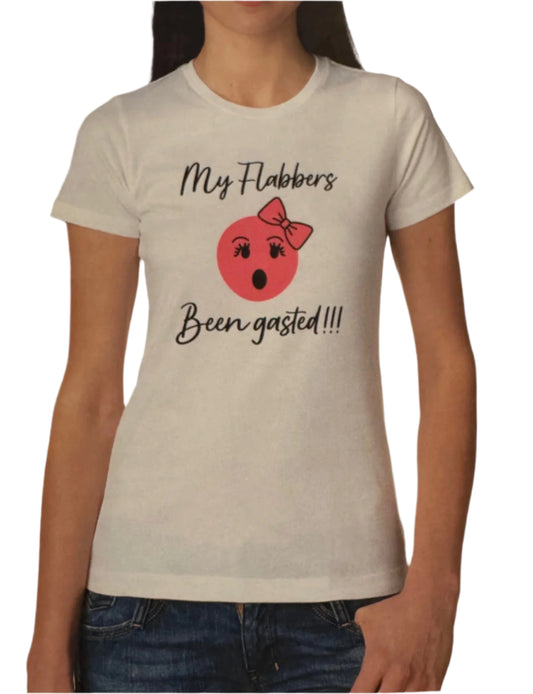 my-flabbers-been-gasted-graphic-pink-emoji-t-shirt-fundraiser-for-tourette-association-of-america-lashes front white tee