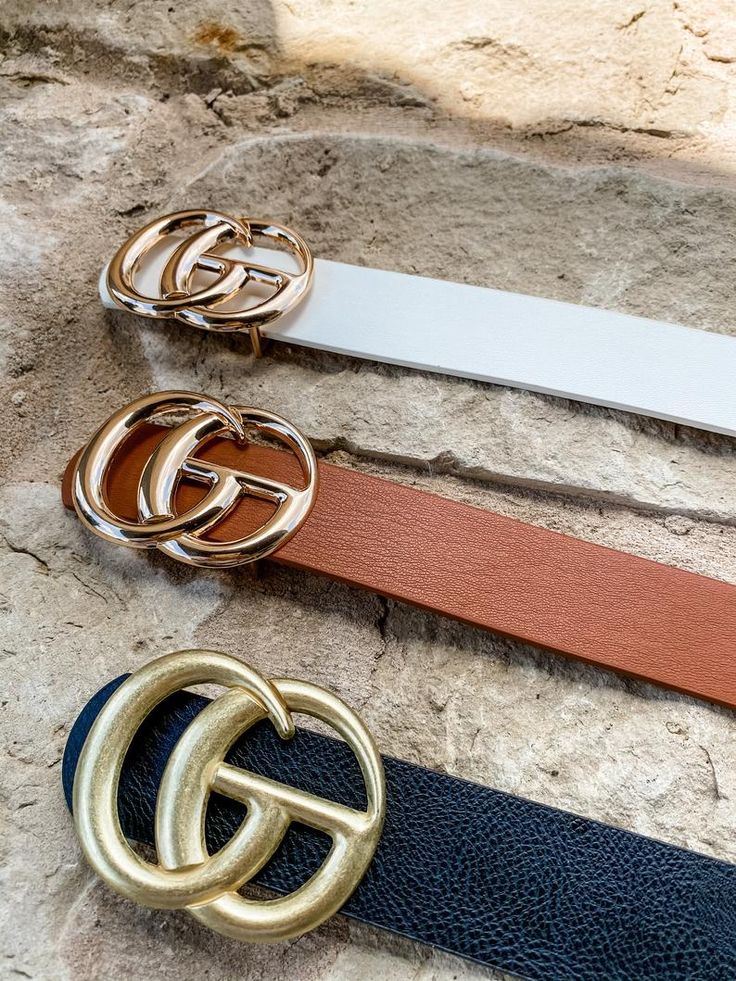 Metal Go Belt with Adjustable with Gold Coated Buckle - BLACK OR BROWN