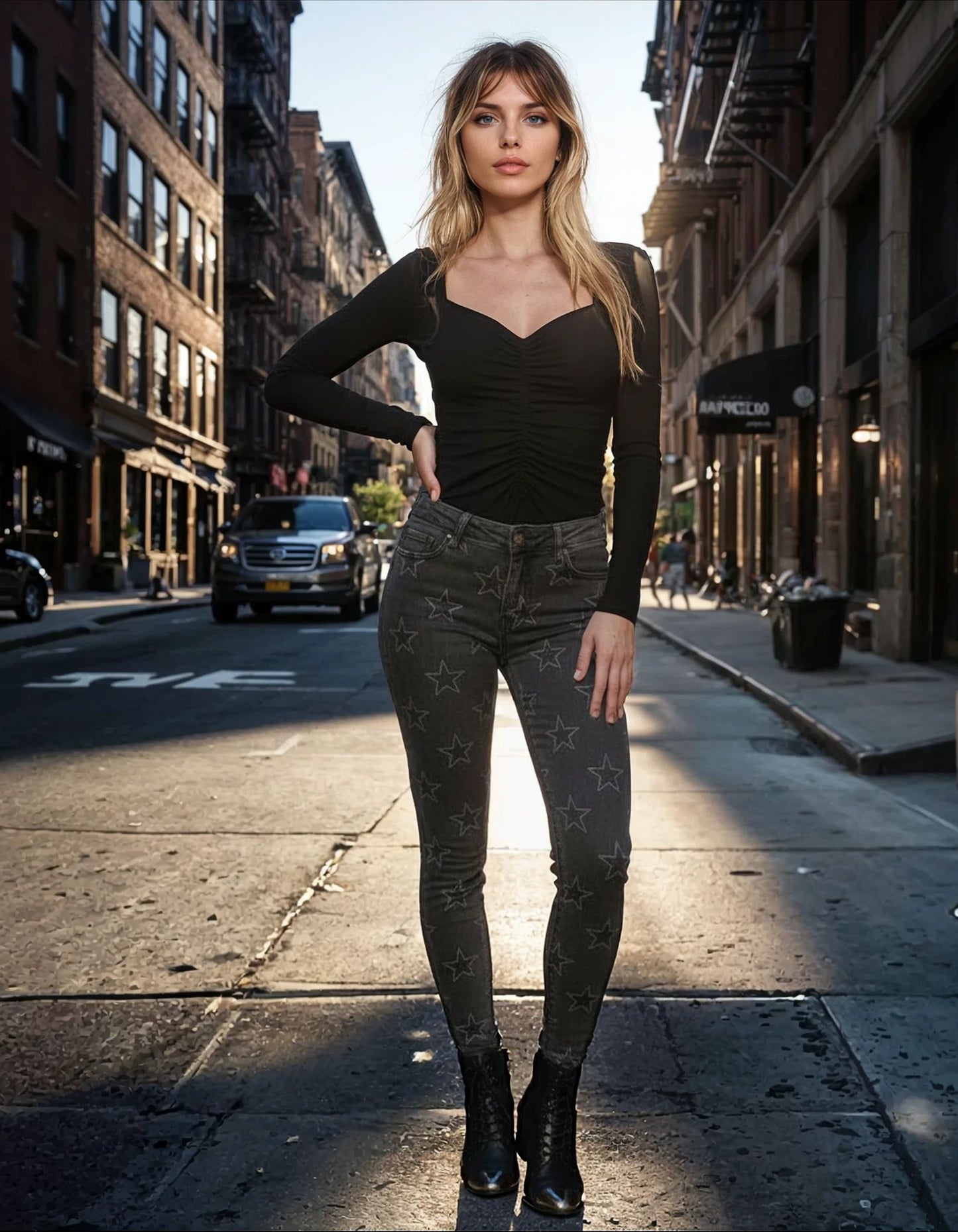 I'm a Star Jean witch y Halloween Jeans Starry Night Shine In the Night Shine Bright Woman Party Perfect