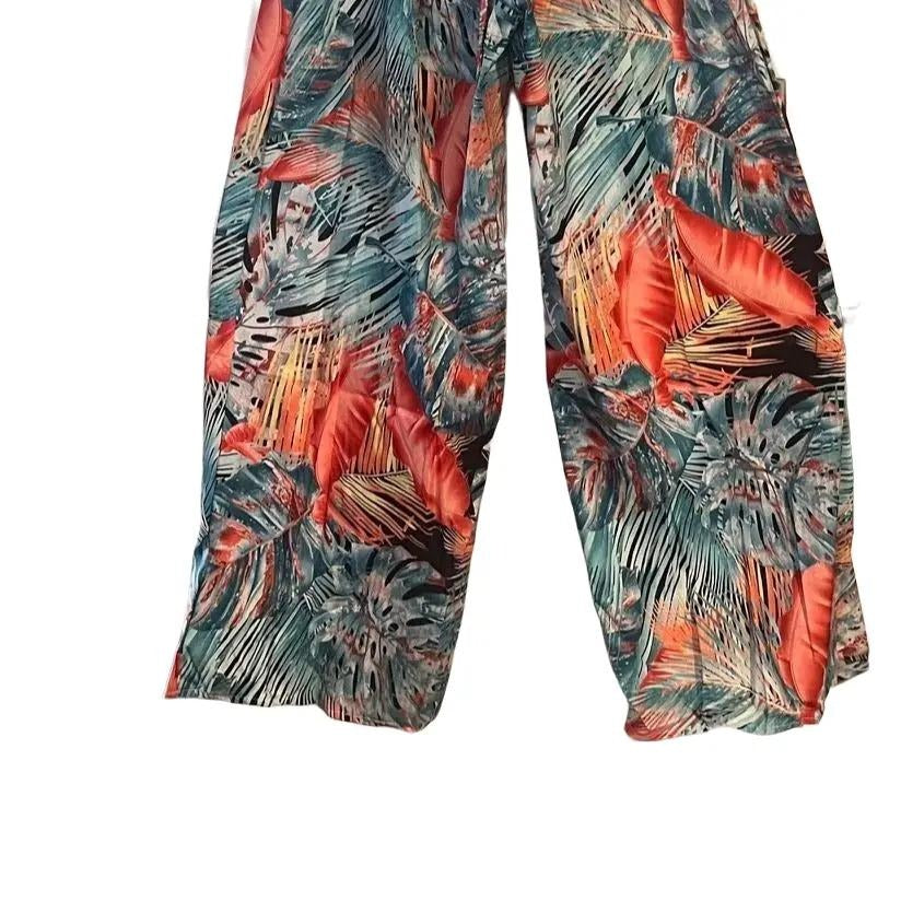 Palm Paradisio Strapless Jumpsuit
