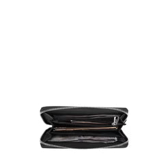 Solei Tooled Leather Wallet Wristlet in Coffee with stud and scallops Rhinestone Lacing and Removable Strap by Montana West