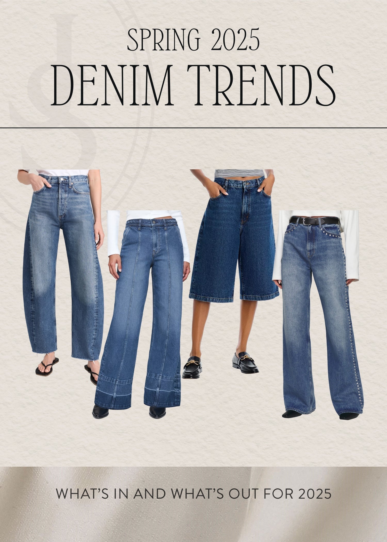 DENIM TRENDS FOR SPRING 2025: A FRESH TAKE ON CLASSIC STYLES – DENIM2DYE4!