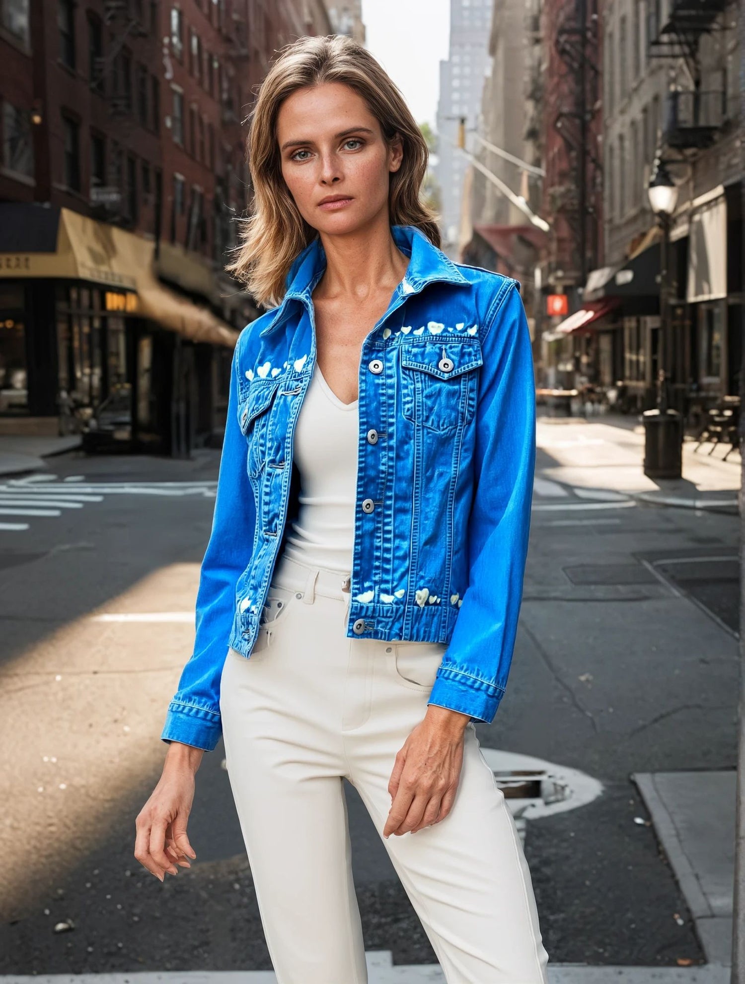HAND BLEACHED DENIM JACKETS - REPURPOSED