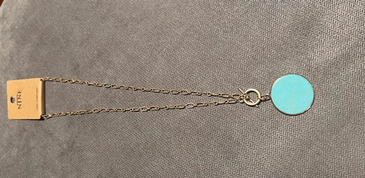 Ellie Necklace Gold Chain with Round Pendant - Multiple Colors. Lead compliant. availiable in four colors and perfect for gifts for her: birthday, anniversary, dating, mother's day, valentine's day, christmas and other holiday gifts