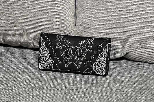 Montana West Boot Scroll Embroidered Collection Wallet