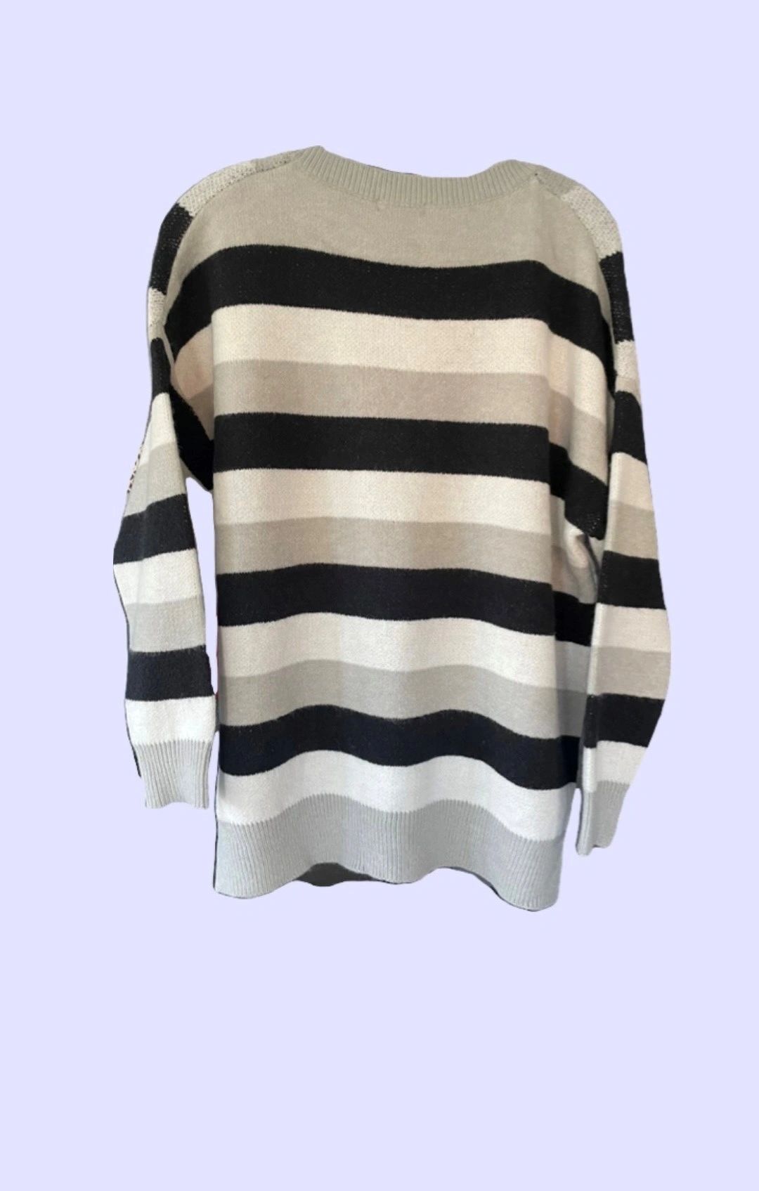 Chevron Sweater - Black, White and Grey