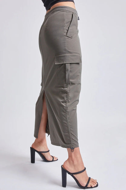 YMI Jr. Midi Maxi Cargo Parachute Skirt