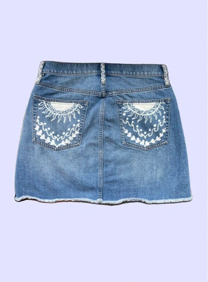 Wave Mandala Mini Skirt ~ J. Crew Women's Size 28/8