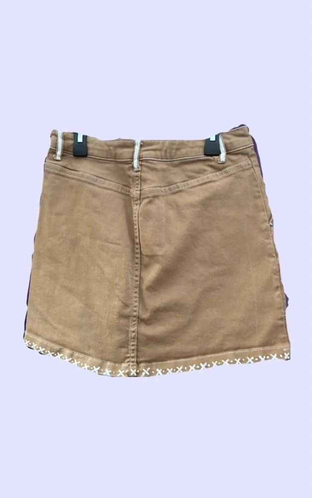 Steer Clear Tan Mini Skirt ~ Divided Women's Size 4